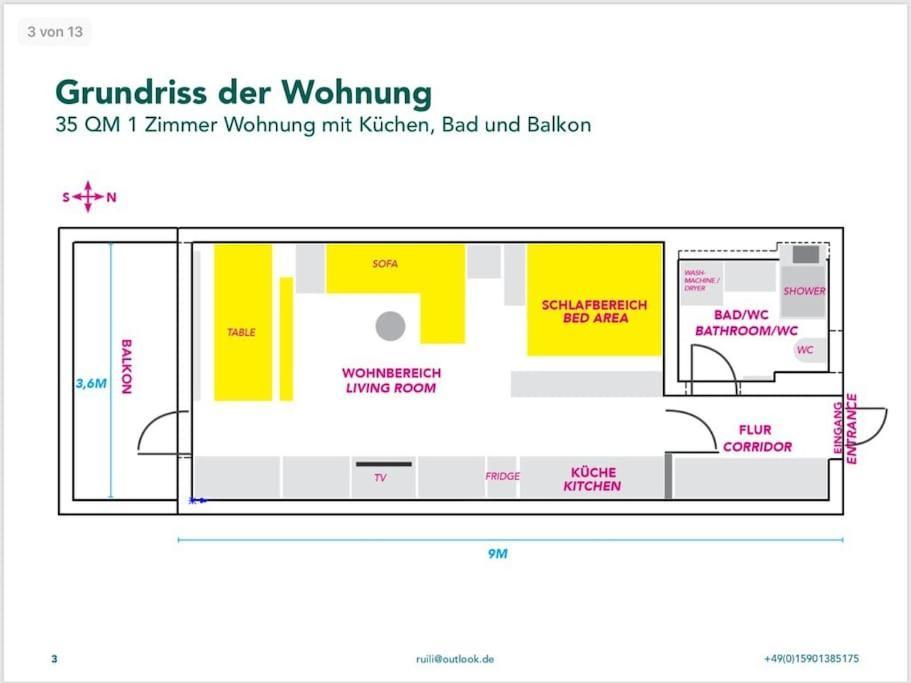 Moderne 1-zimmer Stadtnah * Neu-Ulm
